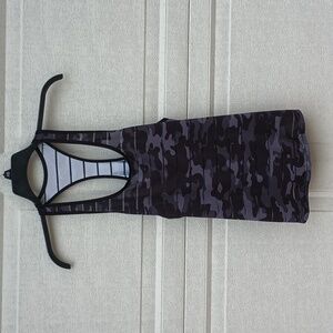 Zyia Active Black Camo Havana Tank Top Sz Medium